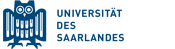 Logo und Link: Universität des Saarlandes