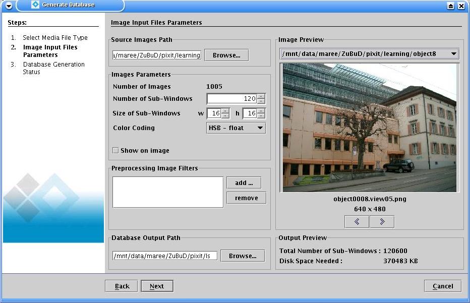 PiXiT Generate Image Database (the building image is from ZuBuD database)