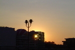 Coucher de soleil sur Berlin