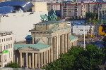 Vue sur la porte de Brandebourg