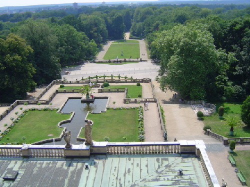 Vue sur le parc depuis le toit de l%27Orangerie
