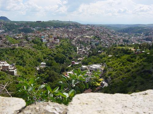 Vue de la ville depuis la mine
